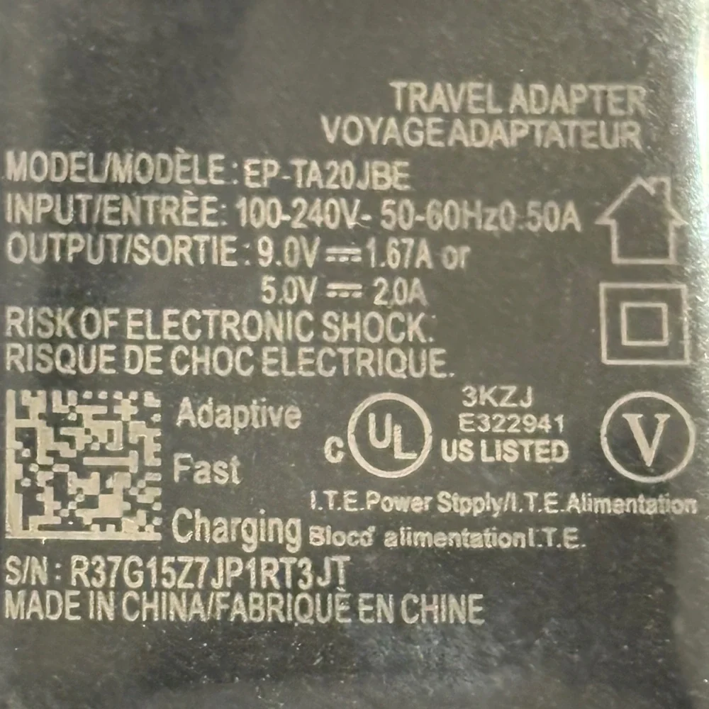 USB A Wall Charger RAPID CHARGE NWT